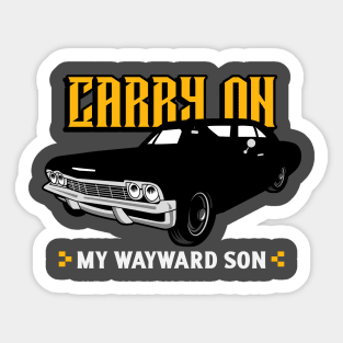 Supernatural Carry On My Wayward Son Baby Sticker